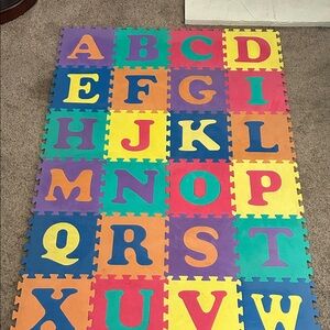 Colorful Alphabet Foam Play Mat for Kids